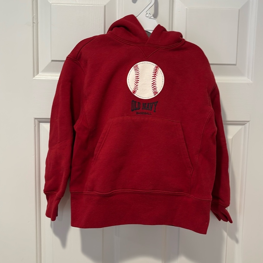 Boys old navy baseball hoodie size 4.